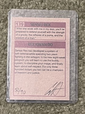 Napoleon Dynamite Sensei Rex Movie Art Trading Card Print Mondo