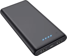 Portable Charger Power Bank 25800Mah Huge Capacity External Battery Pack,Dual Ou