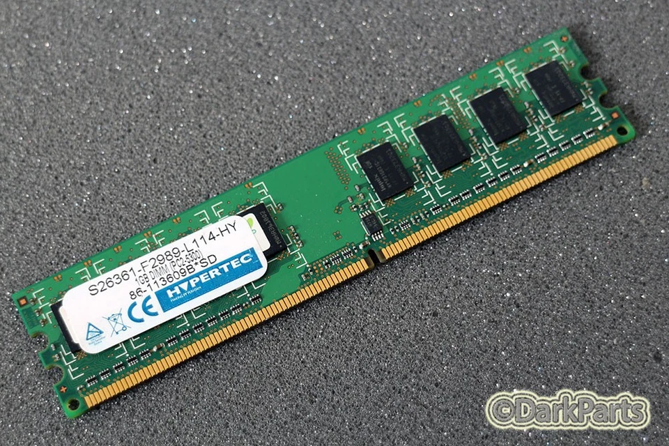 Memoria RAM Hypertec Fujitsu S26361-F2989-L114-HY 1 GB PC2-5300 Foto 1 de 1