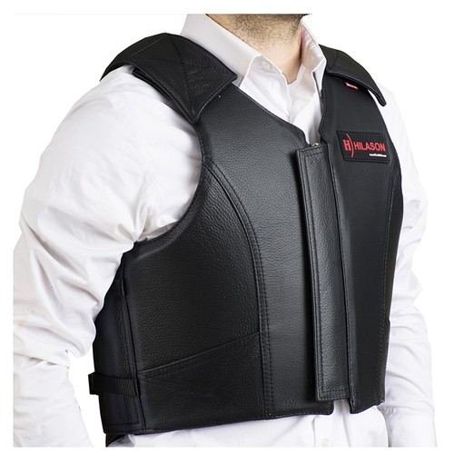97HS Small Equestrian Bull Riding Vest Safety Protective Hilason Leather - Bild 1 von 8