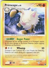 Primeape 27/106 Rare Great Encounters Pokemon Lightly Played
