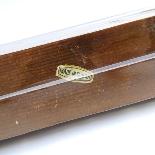 Wood Spice Rack 6 Clear Glass Spice Jars Shakers Labels New in Package - Bild 9 von 11
