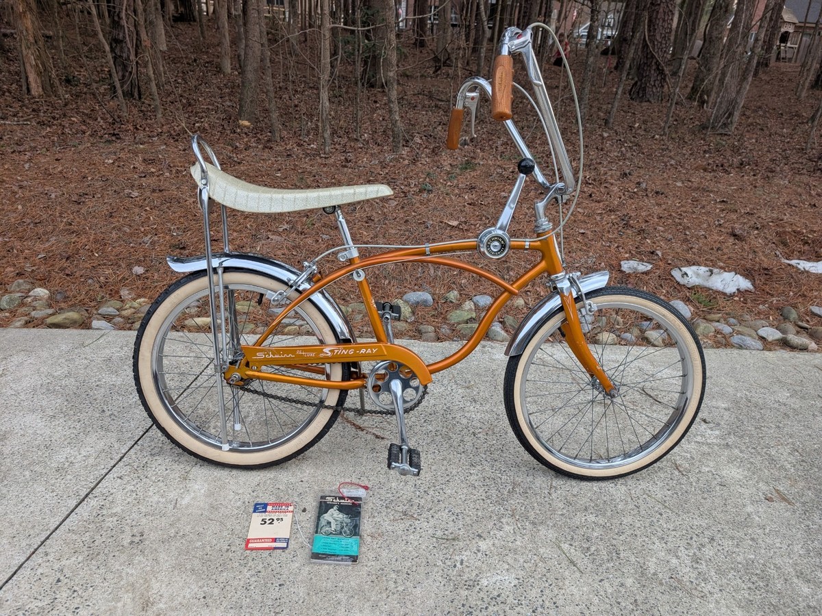 SCHWINN 1966 COPPERTONE 3 SPEED DELUXE STINGRAY BICYCLE ORIGINAL