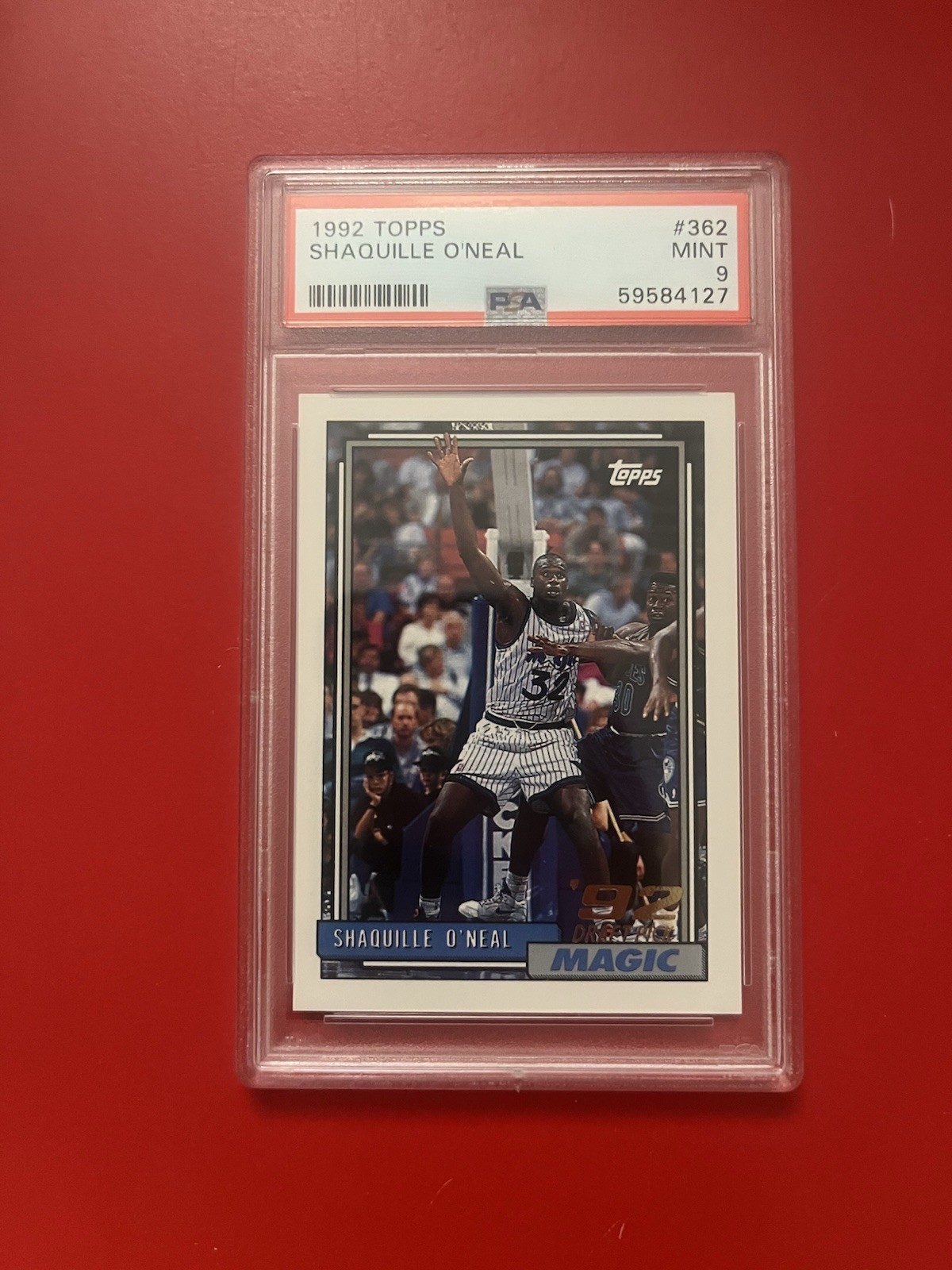 1992-93 Topps Shaquille O'Neal #362 (RC) PSA 9