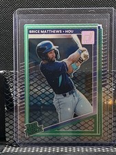 Brice Matthews 2025 Donruss Rated Prospect Clearly (SP) #153 - Astros