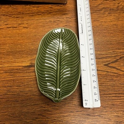 Green Leaf Trinket Dish