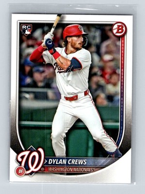 2025 Bowman #42 Dylan Crews Rookie Washington Nationals