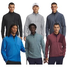 Under Armour Mens Drive SweaterFleece Half Zip Pullover Golf Top Lightweight UA
