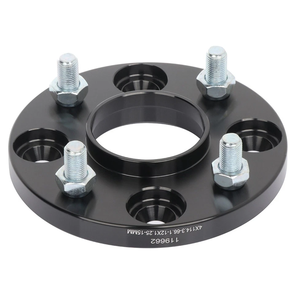 2pcs 4x114.3 15mm Hub Centric Wheel Spacers For 2007-2012 Nissan Versa Sentra - Image 3 of 4