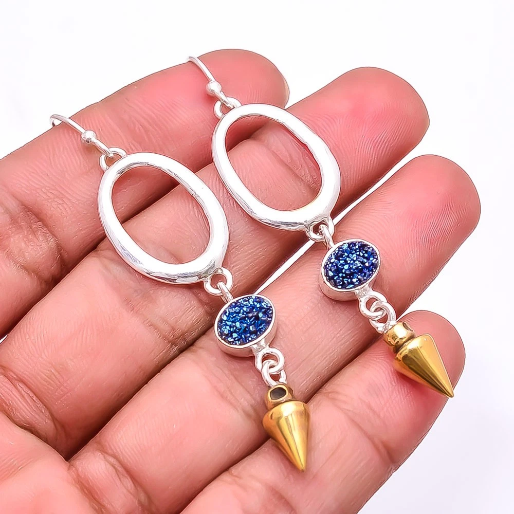 Orecchini Shamballa trasparenti, orecchini a bottone da 6 mm, 8