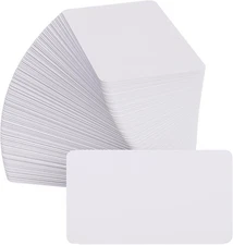 Maxgear 100Pcs Blank Business Cards, 3.5" X 2" Kraft Paper Note Card, Thank You