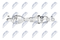 Antriebswelle NTY NPW-ME-204 FüR Mercedes Klasse W213 Model S213 A238 C238 CLS