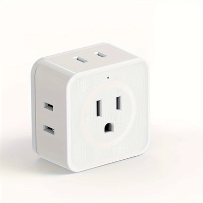 5 Way Multi Plug Outlet Extender, Wall Outlet Expander, Small Electrical Outlet 