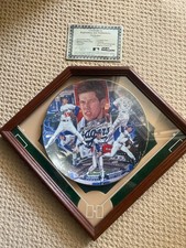 orel hershiser autographed plate