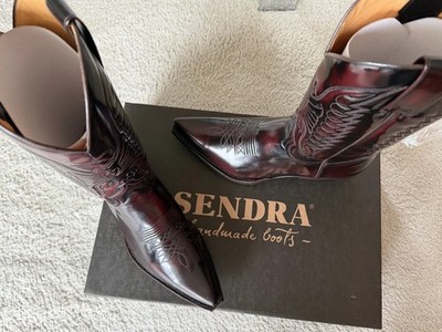 2073 Sendra Cowboystiefel Flor. Fuchsia Bordeaux IBIZA Rahmengenäht