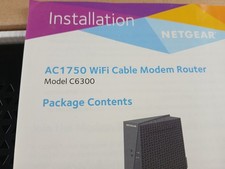 NETGEAR WIFI Cable Modem Router Model C6300