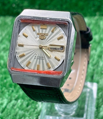 Vintage Seiko 5 Automatic || White Dial || Men's Vintage Watch || 21 Jewels