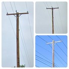 10 HO Scale 44ft. 11.2KV Distribution Utility Poles ( made to order) — photo 3
