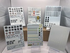 Lotto Fogli Trasferimento Warhammer 40K Tau Chaos Guard Tome Keepers Decalcomanie x6