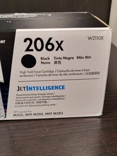 Genuine HP 206x W2110X Black High-Yield Toner.