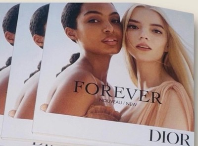 3X Dior Forever Skin Hydrating Glow Foundation Sample Card-8 Shades & 1Primer EA