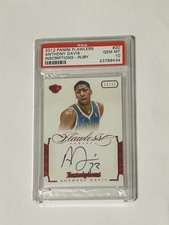2012 FLAWLESS BASKETBALL- ANTHONY DAVIS- RUBY INSCRIPTIONS- /15🔥PSA 10🔥POP 2🔥