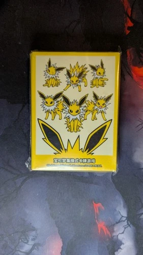 Pokemon Card S-Chinese Jolteon Sleeves From Eevee Gift Box