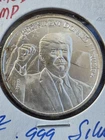 DONALD TRUMP Silver Coin 1 OZ SILVER .9999 COIN 2020 PRESIDENT Donald J Trump BU