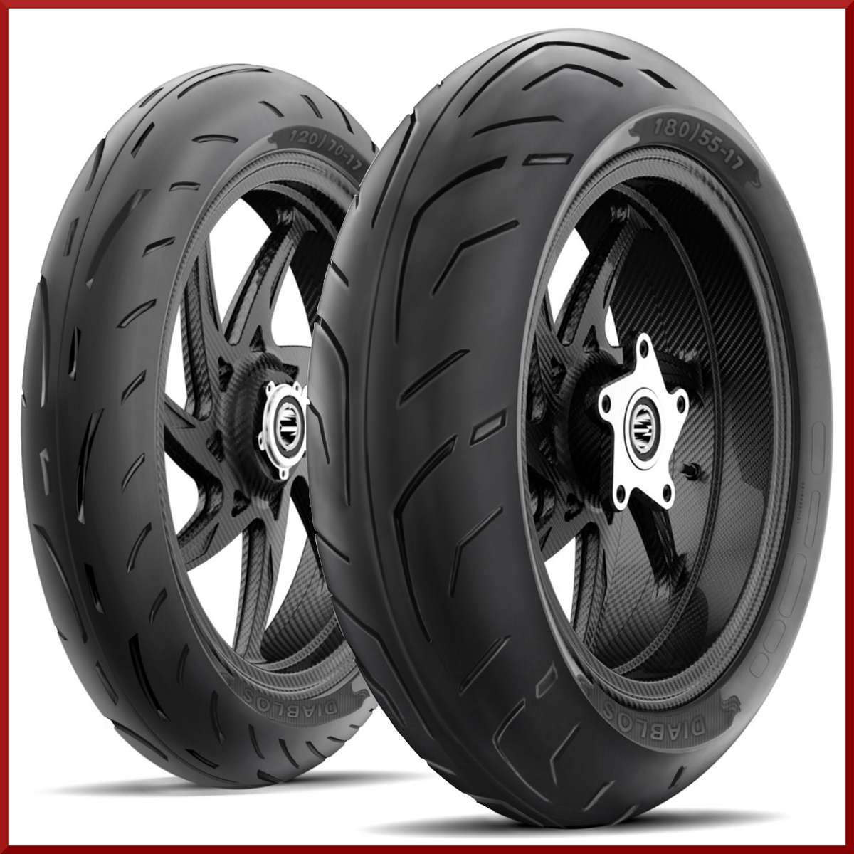 180/55-17 | 120/70-17 MMT Motorcycle Tire Set (2 TIRES) | Rear