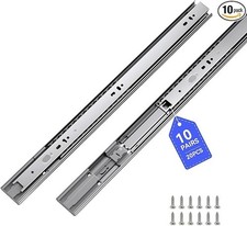 10 Pair LONTAN Soft Close Drawer Cabinet Slides 22 Inch Side Mount Heavy Duty