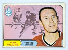 Pierre Pilote 1968-69 Topps Vintage Hockey Toronto Maple Leafs #124
