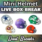 AFC EAST (4 NFL TEAMS) signed/autographed football mini-helmet LIVE BoxBreak