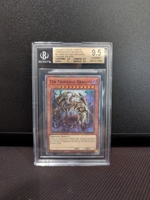 万物創世龍 BLAR-EN10K　PSA10 Yugioh Ten Thousand Dragon BLAR-EN10K 1st Starlight PSA10