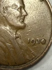 1930 LINCOLN CENT- DIE CHIP MINT ERROR  (ADD TO YOUR ERROR SET) PRICED TO SELL🔥