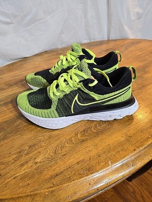 Nike React Infinity Run Flyknit 2 Volt Black Men sz 12 CT2357 700