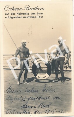 Autogramm Erikson Brothers Australien 1943 handsigniert M1.45