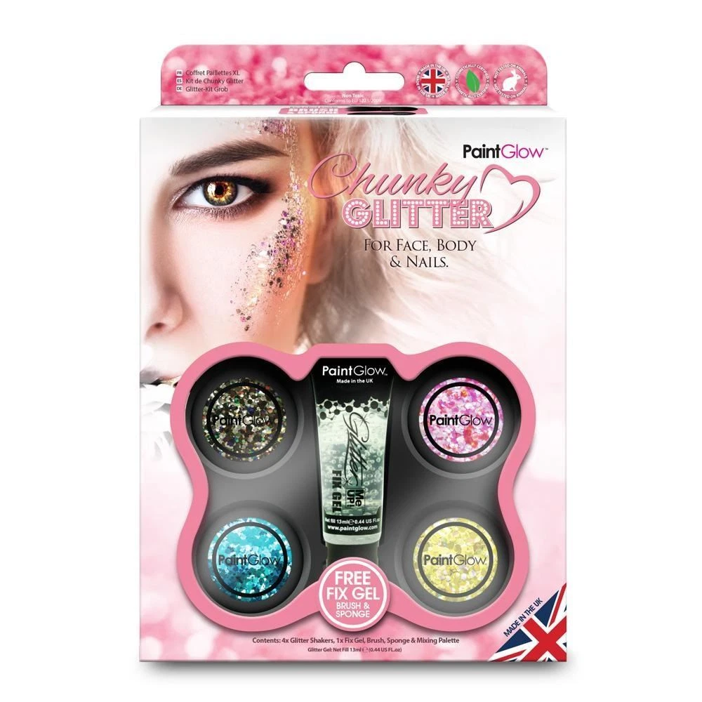Glitter Make-Up Kit Cosmetic Face Body Nail Art Festival Clubbing Party
