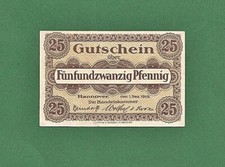 10 028 Notgeld Hannover Handelskammer 25 Pfg., 1.12.1919