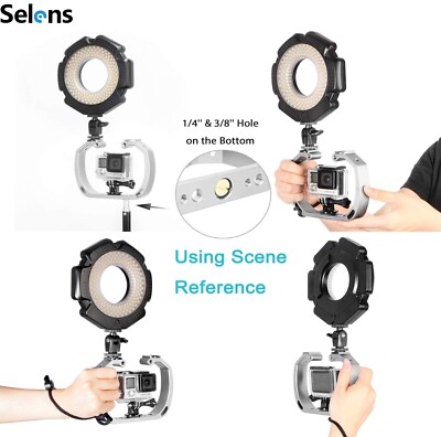TELESIN Dome Port Con Kit Stabilizzatore Sommergibile Per GoPro Hero 12 Hero 11 Hero 10 Hero 9 Nero, Custodia Subacquea Impermeabile, Custodia - Foto 2