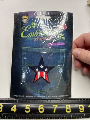 USA Patriotic Theme STAR Patch (Patch Is MUCH SMALLER THAN PACKAGE L) T084