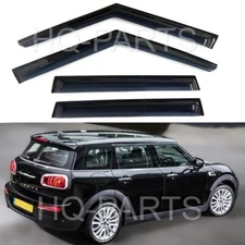 For 16-24 Clubman F54 Smoke Tint Window Visor Sun Wind Rain Guard Vent Deflector