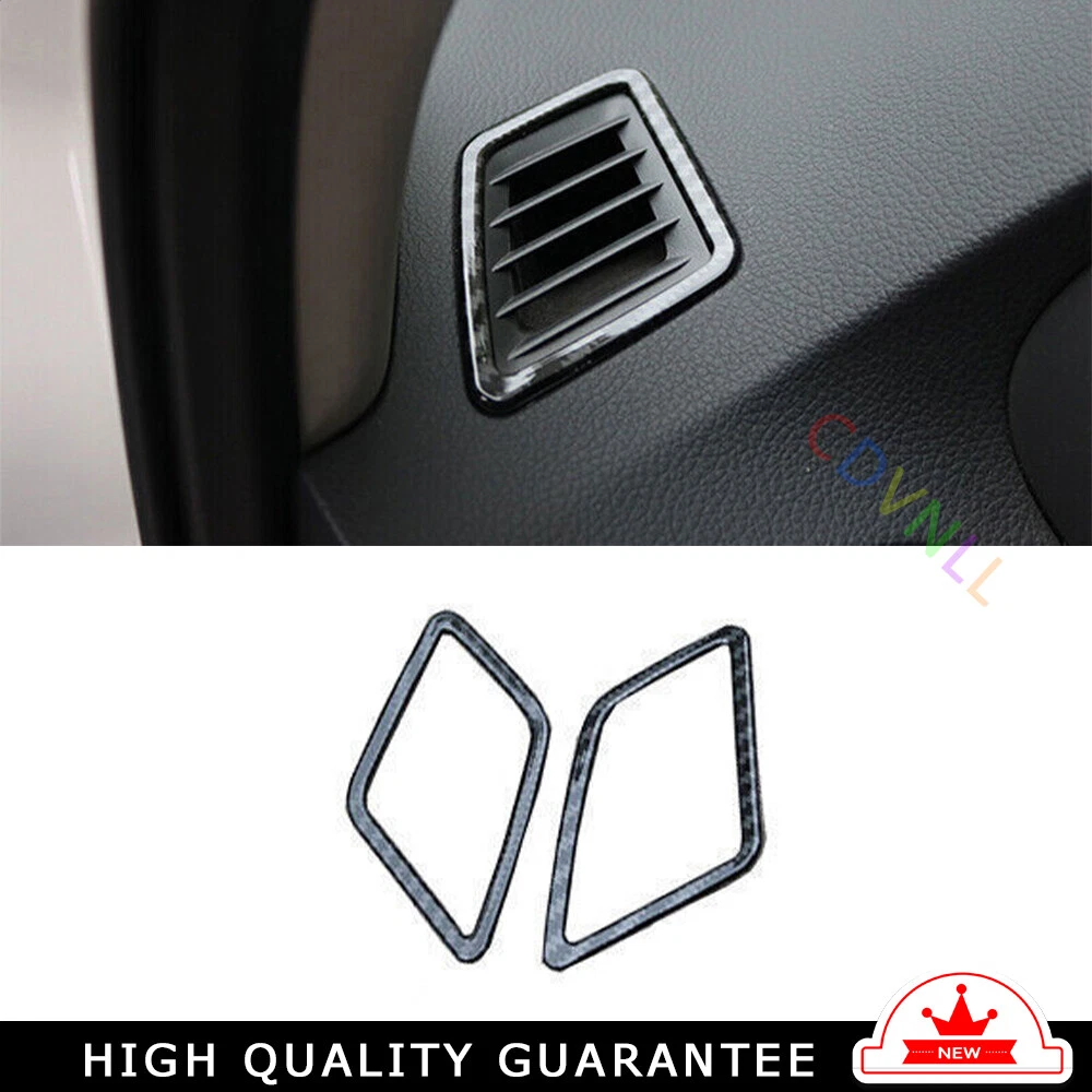 Instrument L&R Air Outlet Vent Trim Fit For Nissan Sentra 2013-2019 Carbon Fiber