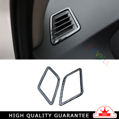 Instrument L&R Air Outlet Vent Trim Fit For Nissan Sentra 2013-2019 Carbon Fiber