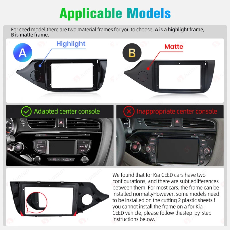64G Für Kia Ceed JD 2012 -2016 Android 13 Autoradio CarPlay GPS Navi BT RDS - Bild 3 von 4