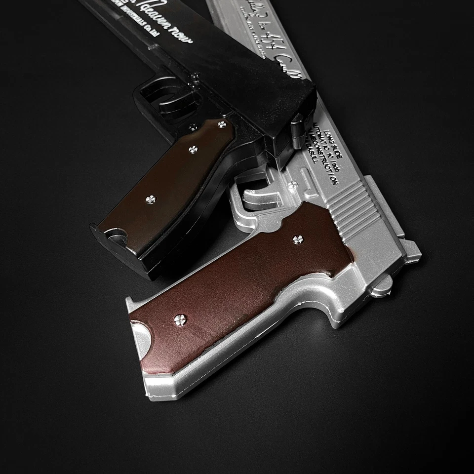 Juego de 2 pistolas de espuma similares a las pistolas Hellsing Alucard Destiny para adultos disfraces Foto 4 de 4