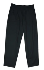 Uncommon Threads Chef Cargo Pants Black Straight Leg Cook Kitchen 4100 Mens L