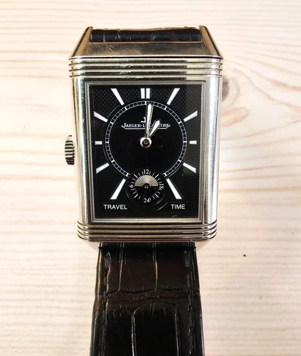 Jaeger Lecoultre Reverso Duoface Travel Time Manual Winding 215.8.D4 Tank 28.3mm