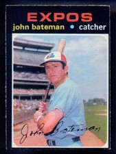 1971 TOPPS OPC O PEE CHEE MLB BASEBALL #31 John Bateman NM MONTREAL EXPOS Card