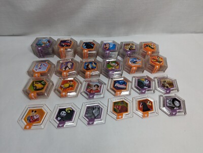 Disney デック 7個 93x DISNEY INFINITY Power Disc Lot - All Shown, 24 Different Types