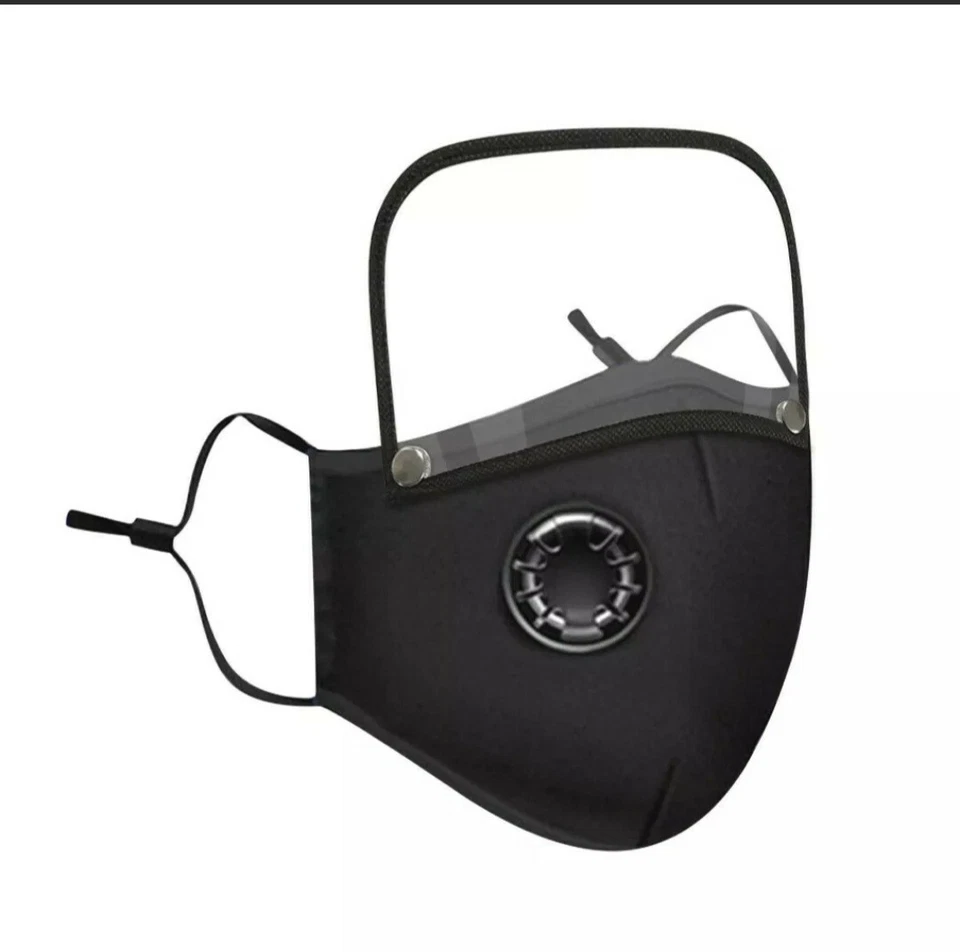 4PCs Kids Washable Reusable Face Mask With Filter And Detachable Eye Shield - Image 4 of 4